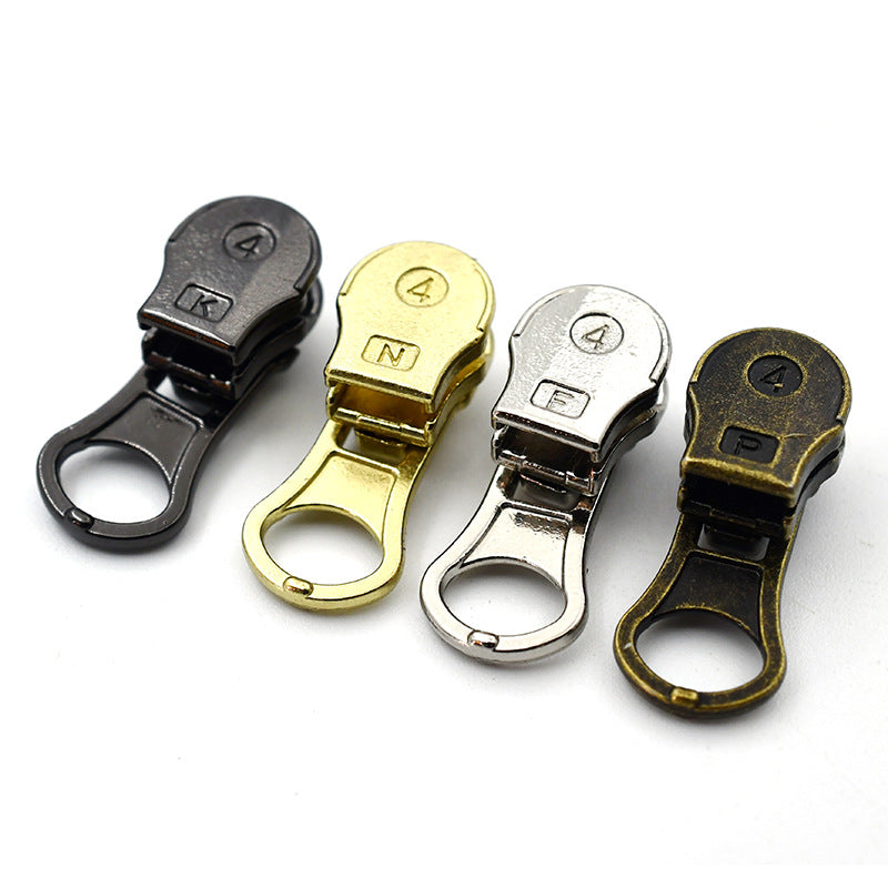 #4 Heavy-Duty Metal Zipper Pulls for Clothing 20 Pack(4 Mixed Colors)