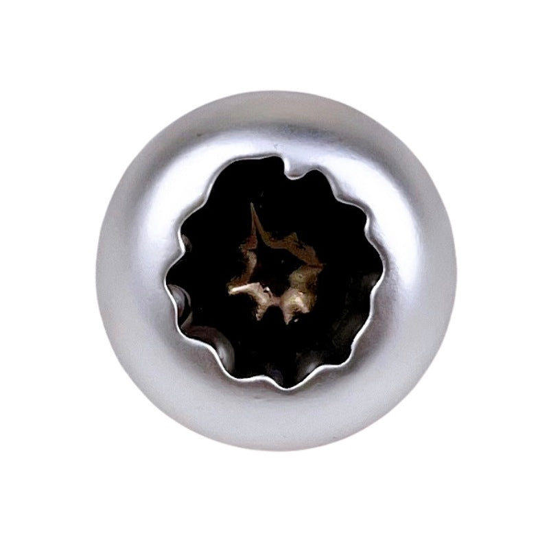 18/23mm Mist Silver Gold Vintage Äggskal Resin Metall Knappar 20st