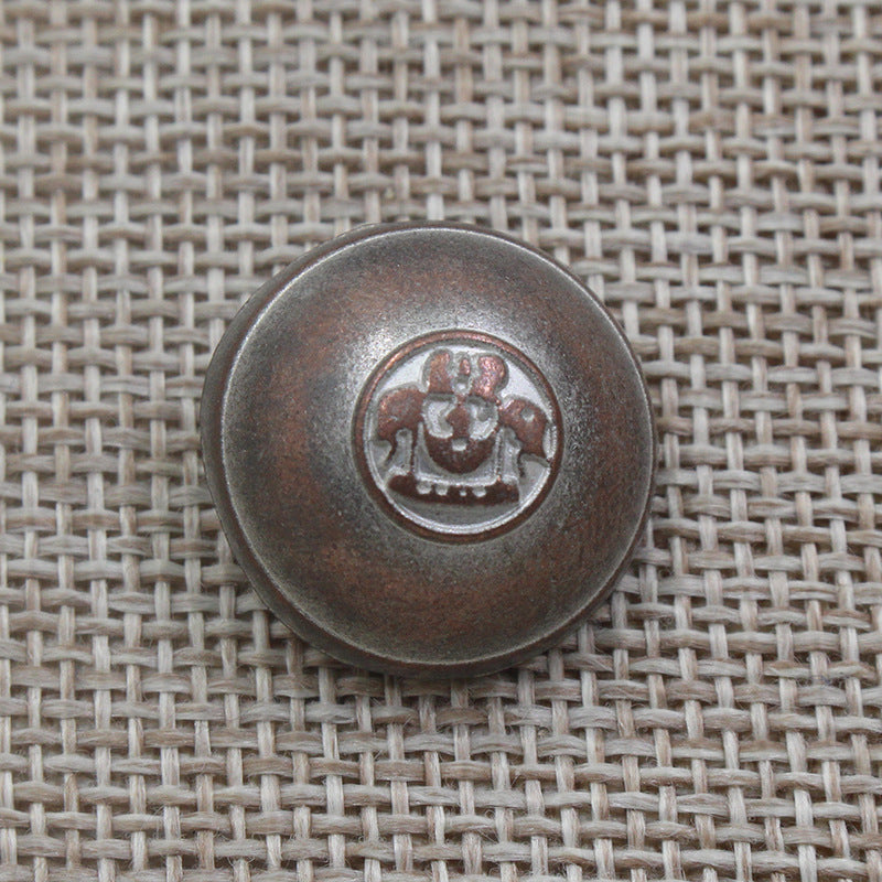 15/20/23mm Vintage Bronze Tin Round Shank Buttons 96 Pack