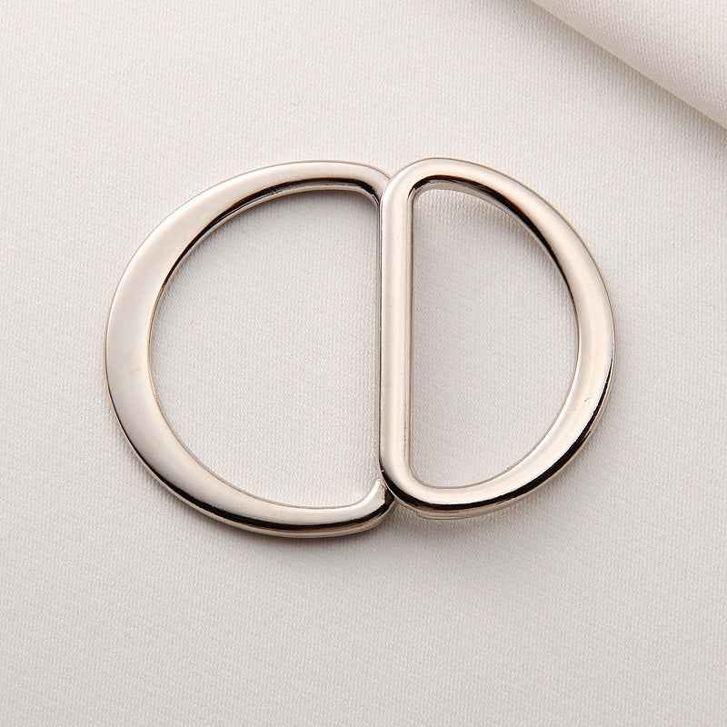 Double D-Ring Buckles Adjustable Metal Belt Fasteners 20 Pack(5 Color)