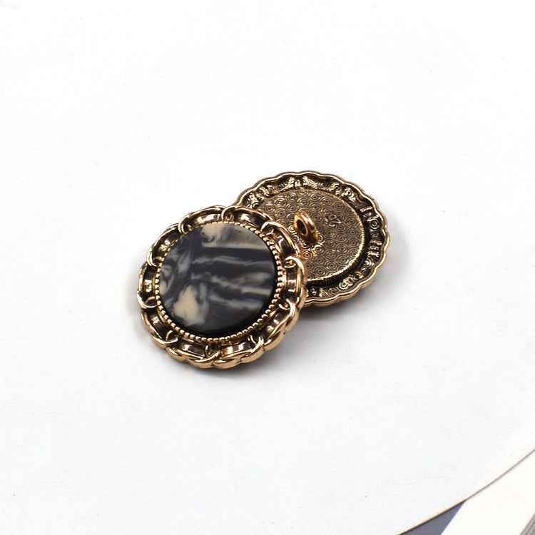 18/23/25mm Audrey Vintage Flat/Dome Resin Shank Button Set 60 Pack