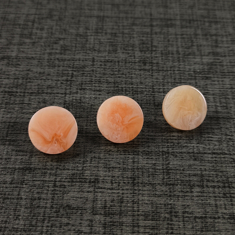 18L Faux Agate Resin Shank Buttons – 11mm Metal Shank,50pcs