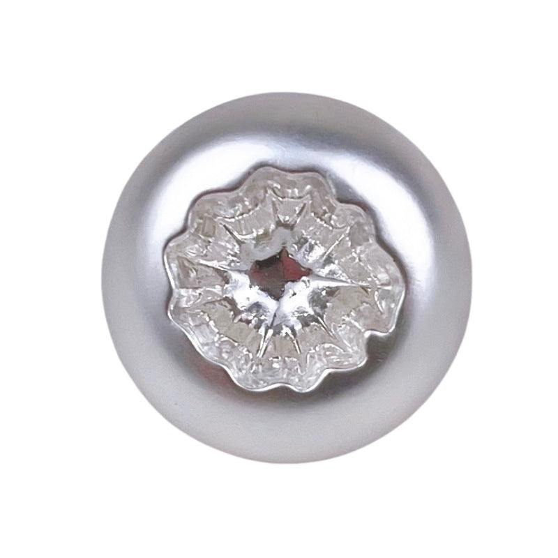 18/23mm Mist Silver Gold Vintage Äggskal Resin Metall Knappar 20st