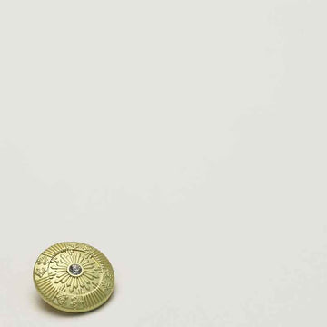 Frosted Metallic Sun Shank Buttons – 18mm/23mm with Crystals,Gold/Silver Tones