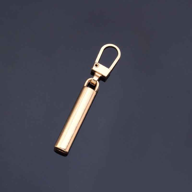 50mmx6mm Detachable Metal Zipper Pulls 15pcs Slim Replacement Sliders