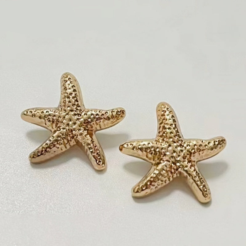 Ocean Series Starfish Metal Shank Buttons 48 Pack