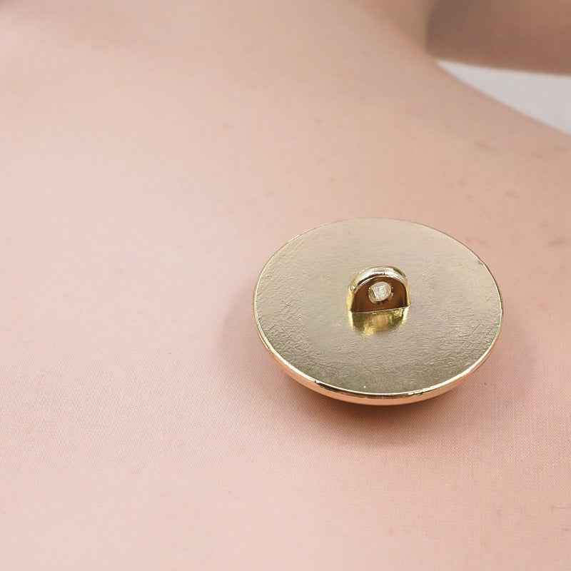 15/18/20/23mm French Riviera Solid Gold Metal Shank Buttons 24 Pack
