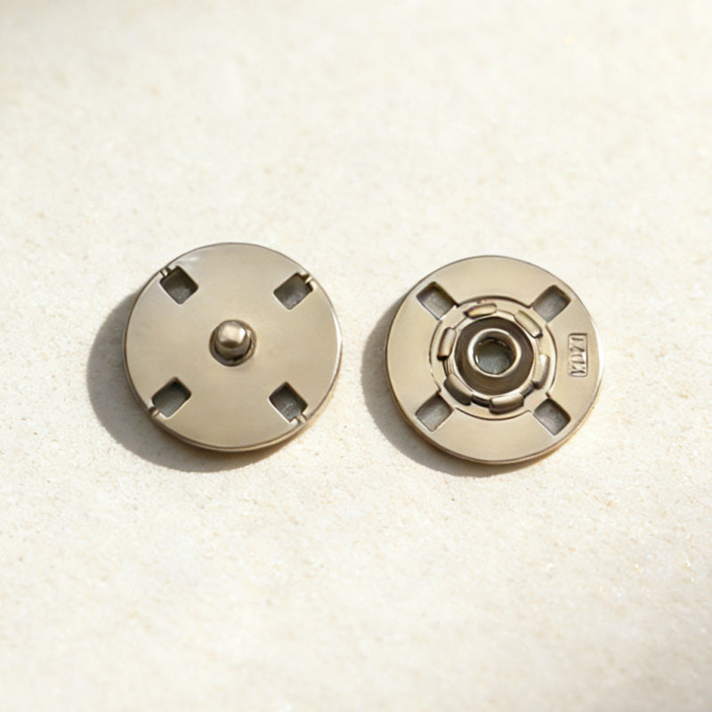 Round Invisible Metal Snap Buttons 20pcs