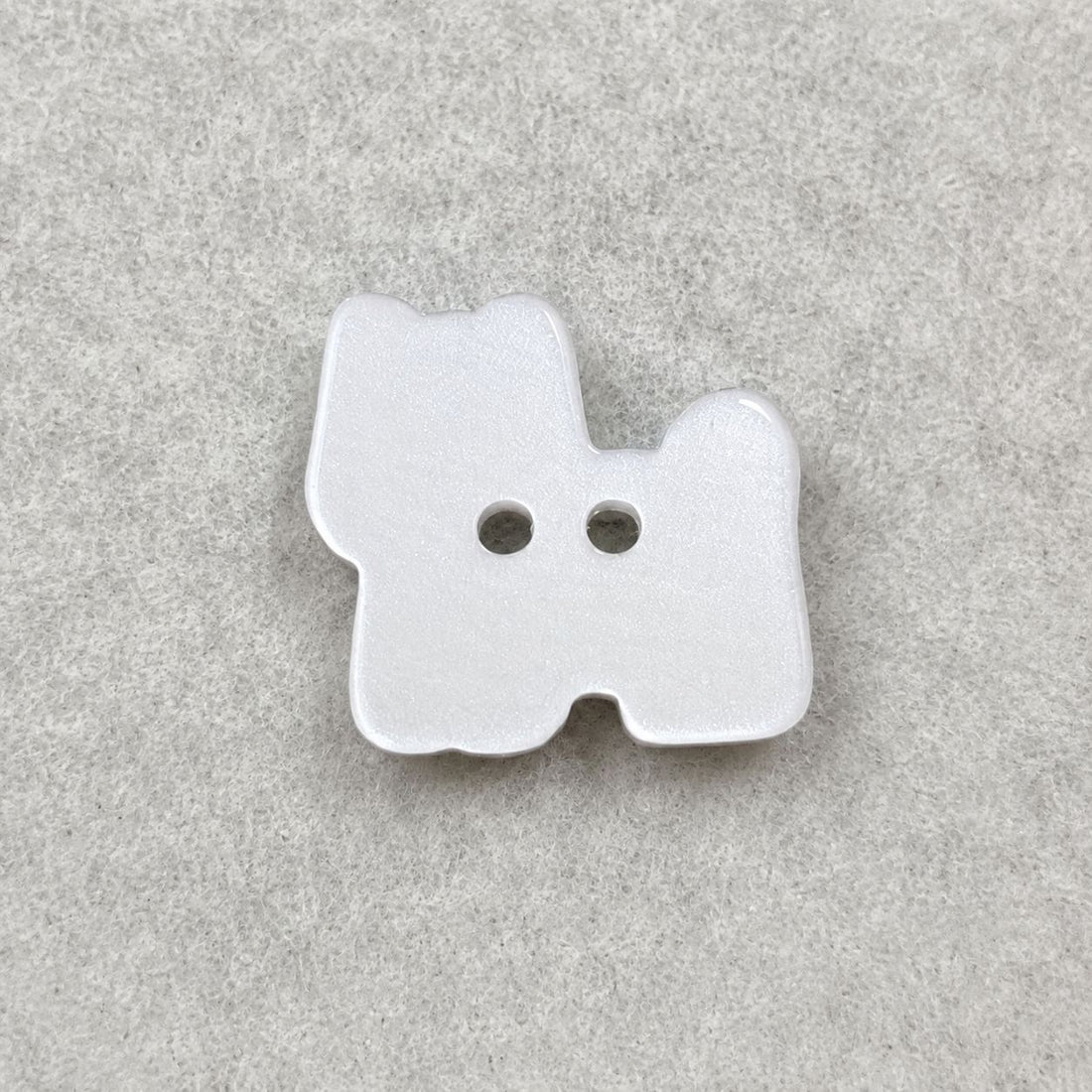 15mm Blue & White Cartoon Cute Puppy Dog Resin Buttons 50PCS