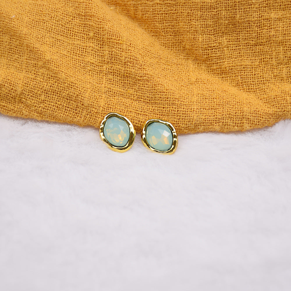 11x14mm Marquise-Shaped Protein Resin Metal Blouse Buttons 12-Pack