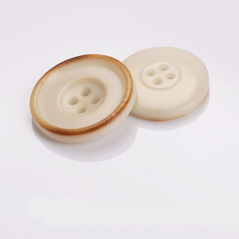 Nature Round Two-Tone 4-Hole Sewing Buttons – 20Pcs