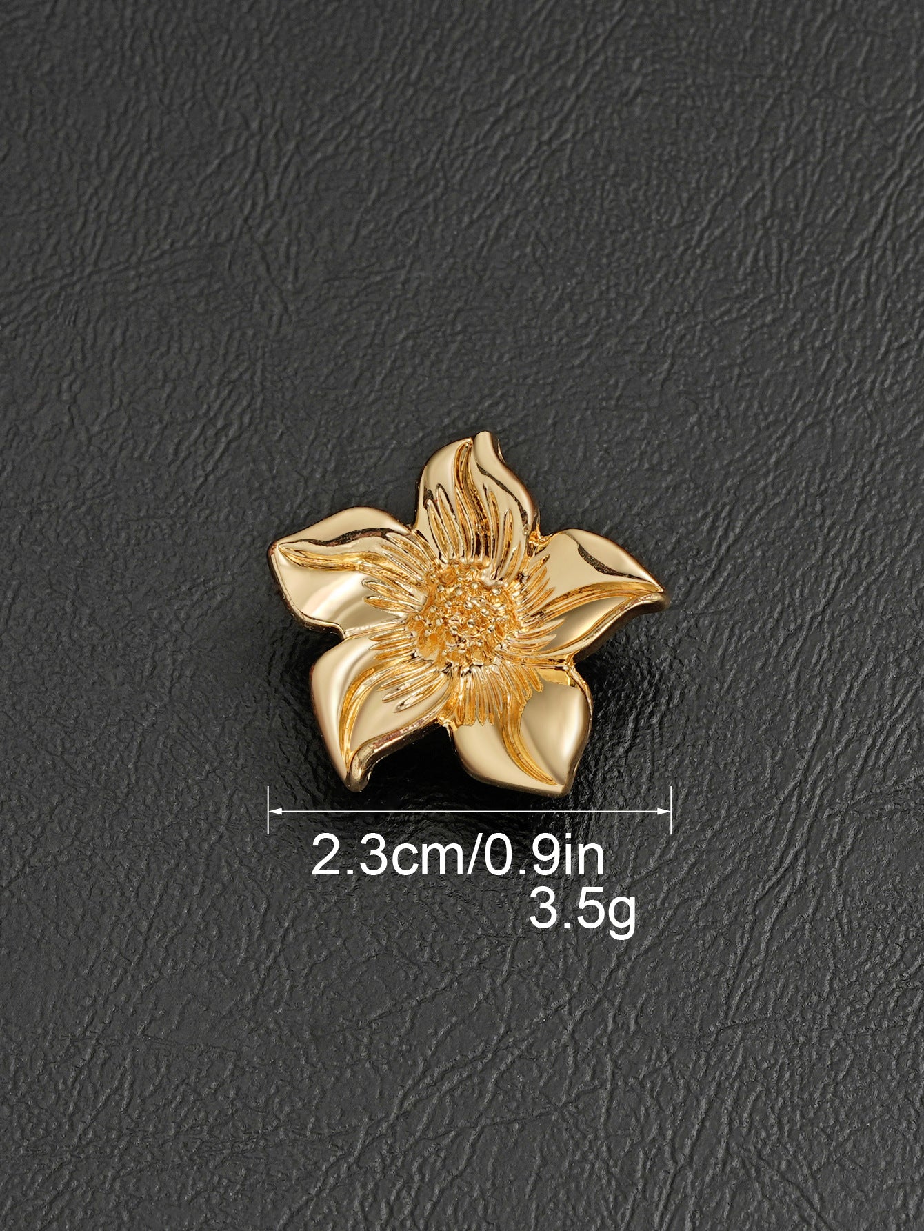 Large Floral Alloy Shank Buttons 20-Piece for Sweaters Coats Dresses