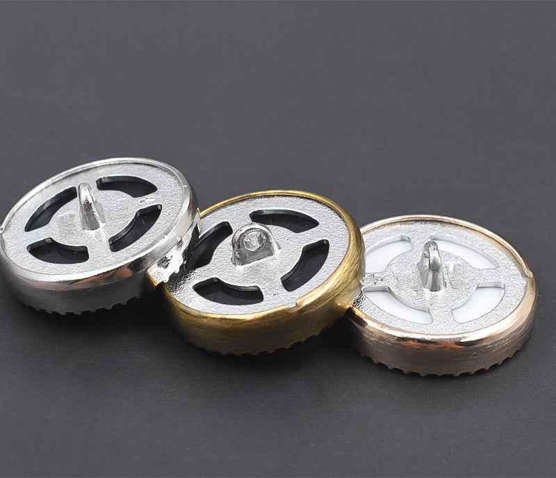 18/23mm Gold/Silver/Bronze Starry Sky Alloy Shank Buttons 10pcs