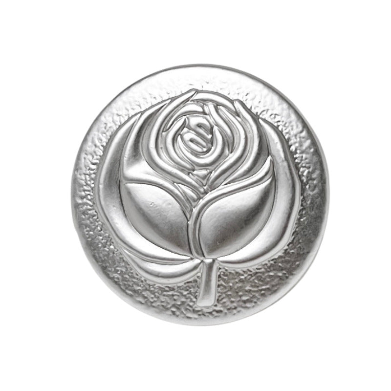 18/23mm Vintage Rózsaszín Fém Gomb Pulóverekhez 12DB