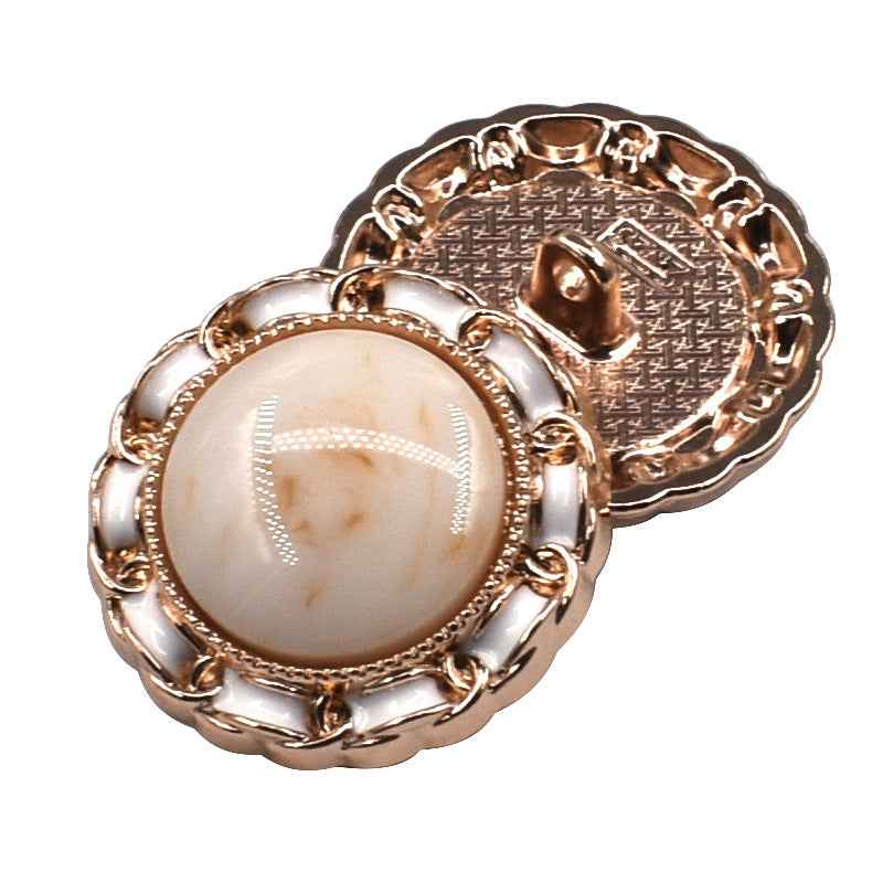 18/23/25mm Audrey Vintage Flat/Dome Resin Shank Button Set 60 Pack