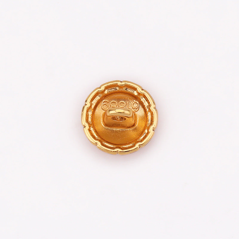 Domed Round Metal Shank Shirt Buttons 11.5mm Set of 30