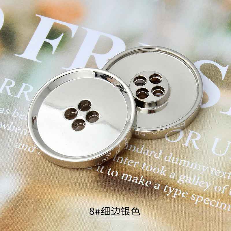 11.5-25mm Metal 4-Hole Premium Multi-Size Buttons for Tailoring 36pcs