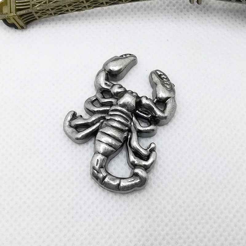 35x26MM Vintage Punk Scorpion Rivets Antique Silver Metal Studs 10pcs