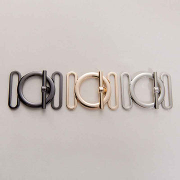 30/40mm Metal Belt Clasp Buttons Decorative Fasteners 20pcs