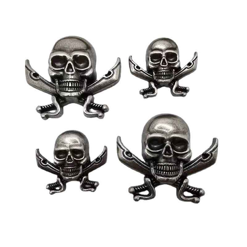 Vintage Skull Dagger Rivets – Gothic Punk Metal Studs 20 Pack