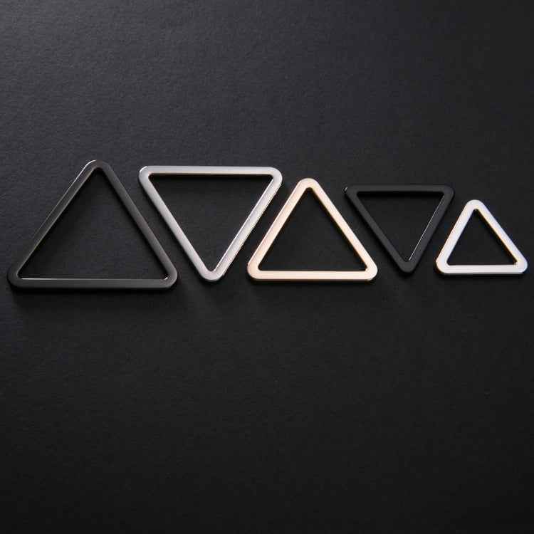 Triangle Ring Metal Buckles Hardware for Belts Bags 20 Pack(4 Colors)