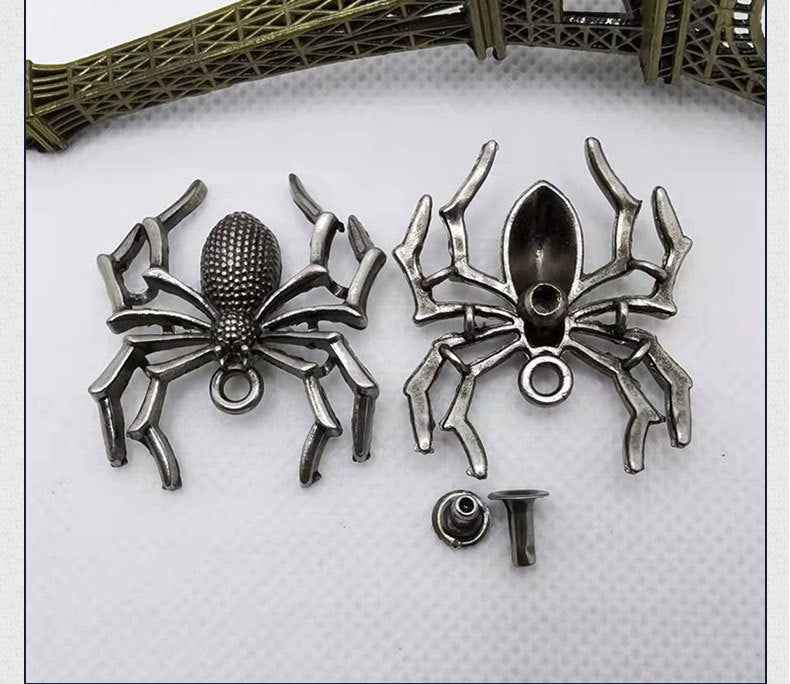 Vintage Silver Punk Spider Claw Rivets Stud Button 18 Pack(3 Styles)