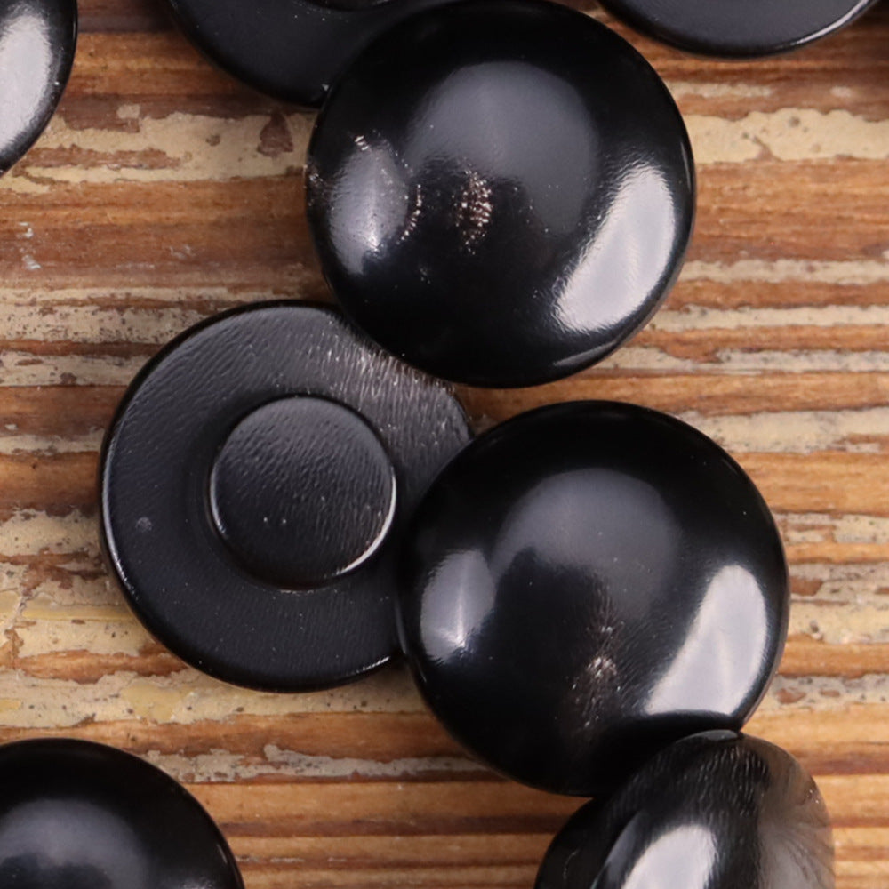 12.5mm Natural Horn Round Buttons for Qipao Cheongsam – 20pcs