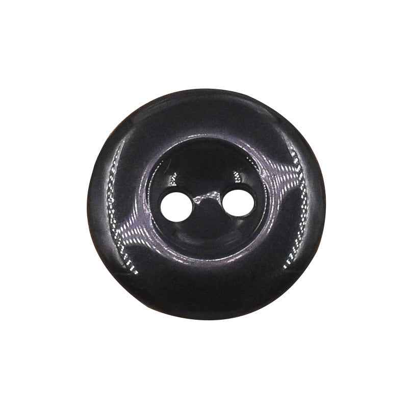 Round 2-Hole Black White Resin Buttons for Universal Uniform 100 Pack