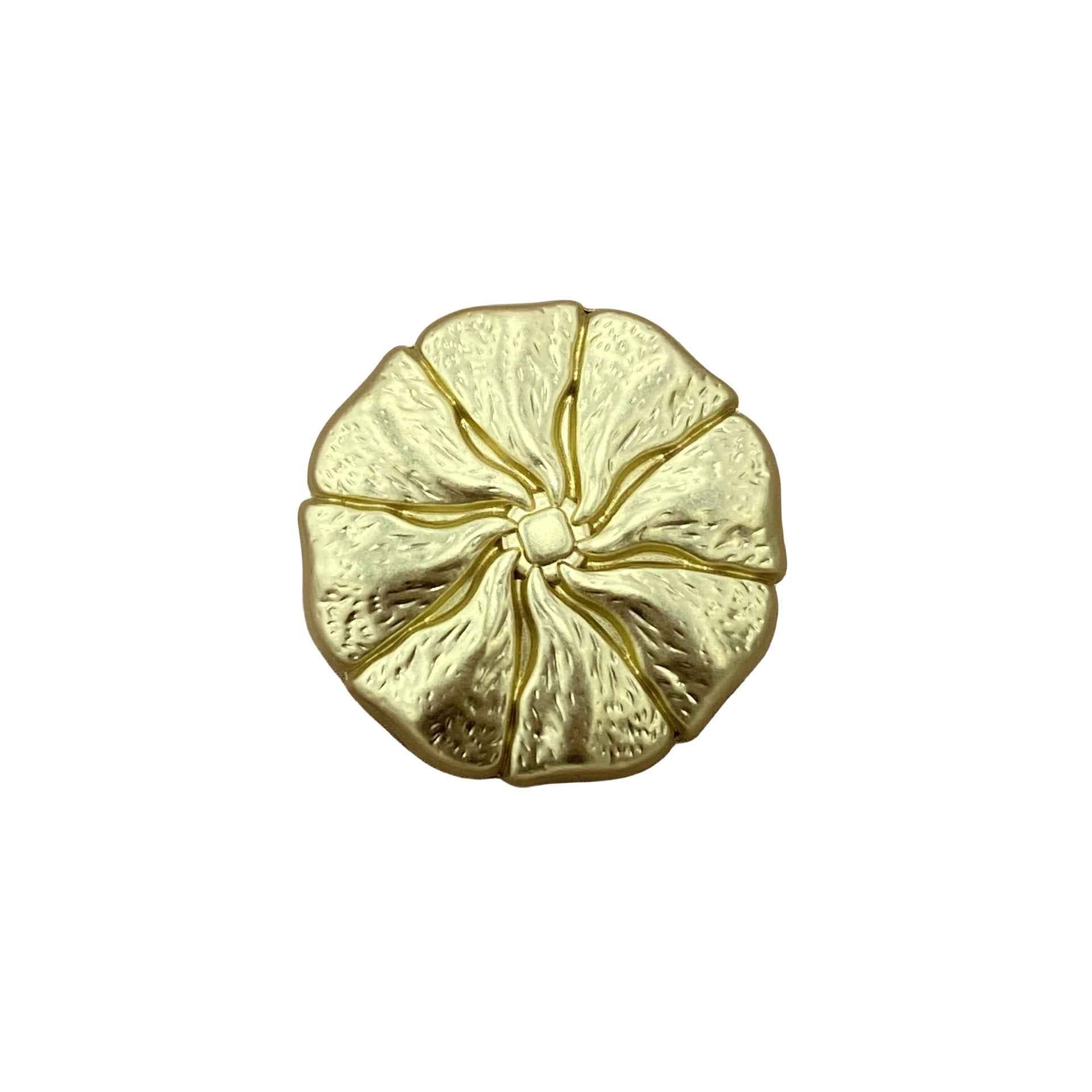 15-23mm White Nickel Flower Metal Shank Buttons for Coats 20pcs
