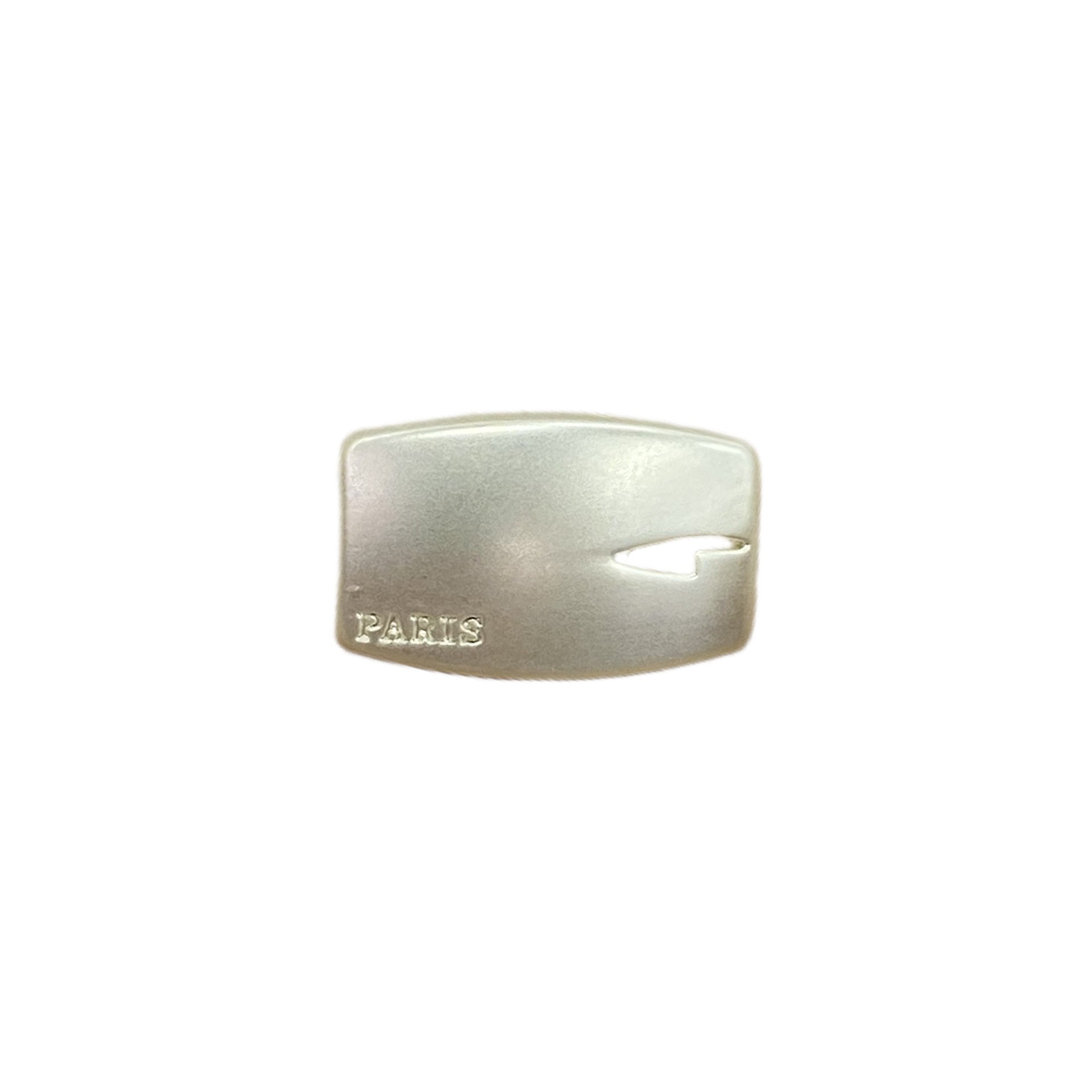 15/18mm Arany Ezüst Téglalap Párizs Kés Fém Szár Gombok 20db