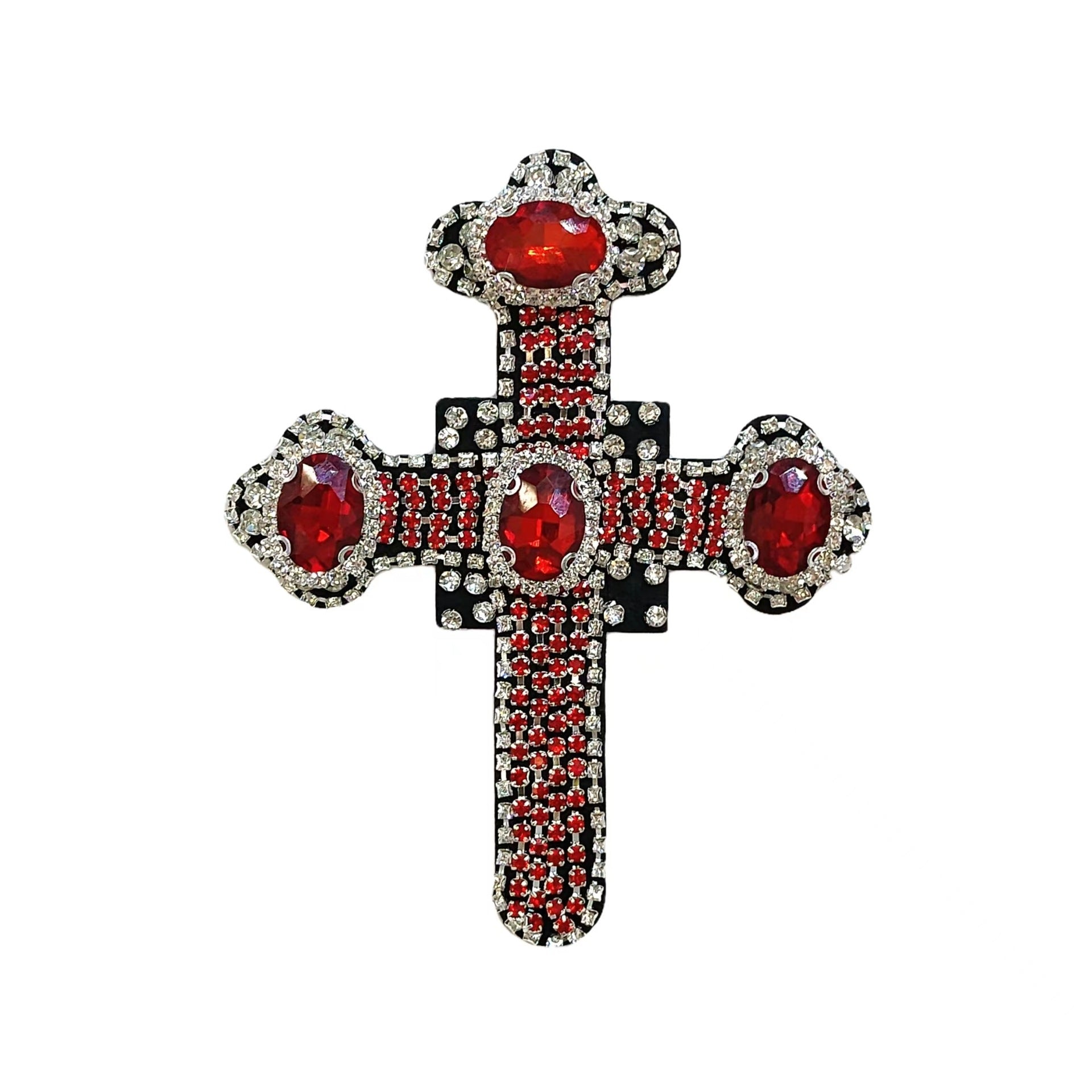 Handcrafted Beaded Cross Stitch Patches for DIY 5 Pack