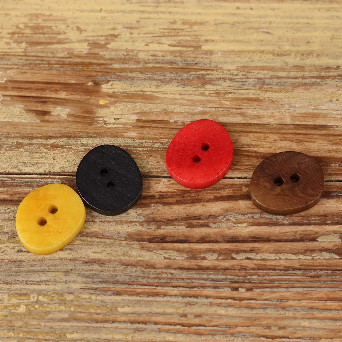 Irregular Natural Seed 2-Hole Buttons – 20PCS | Cotton Linen Jacket Pants