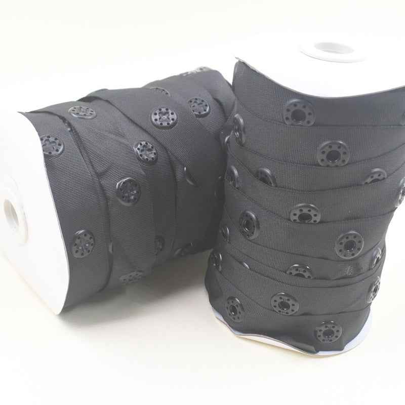 50mm Spacing Cloth Sewing Snap Fastener Button Tape 30 Yards