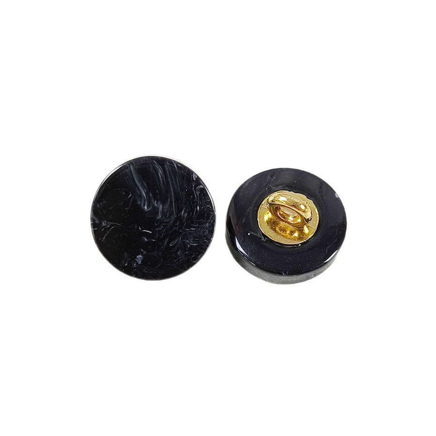 18L Faux Agate Resin Shank Buttons – 11mm Metal Shank,50pcs