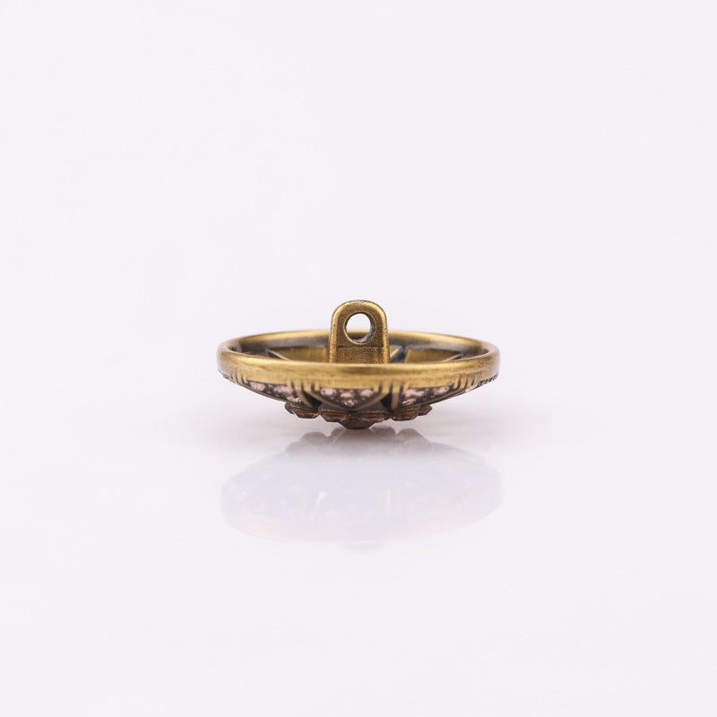 Hollow Star Crystal Metal Shank Buttons Set of 20