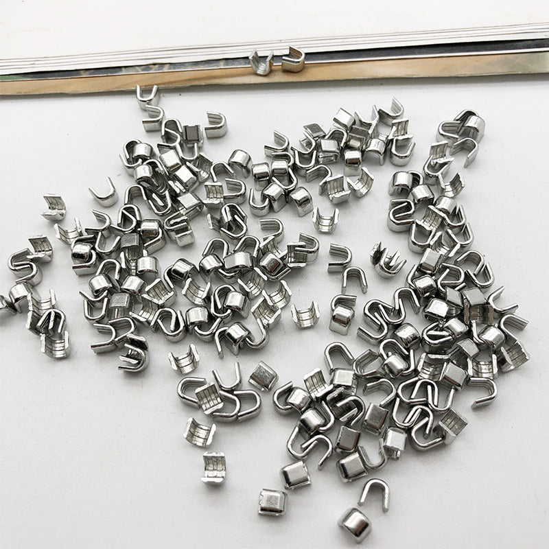 #5 Zipper Repair Kit Metal Head Sliders Retainer Insertion Pin 80 Pack