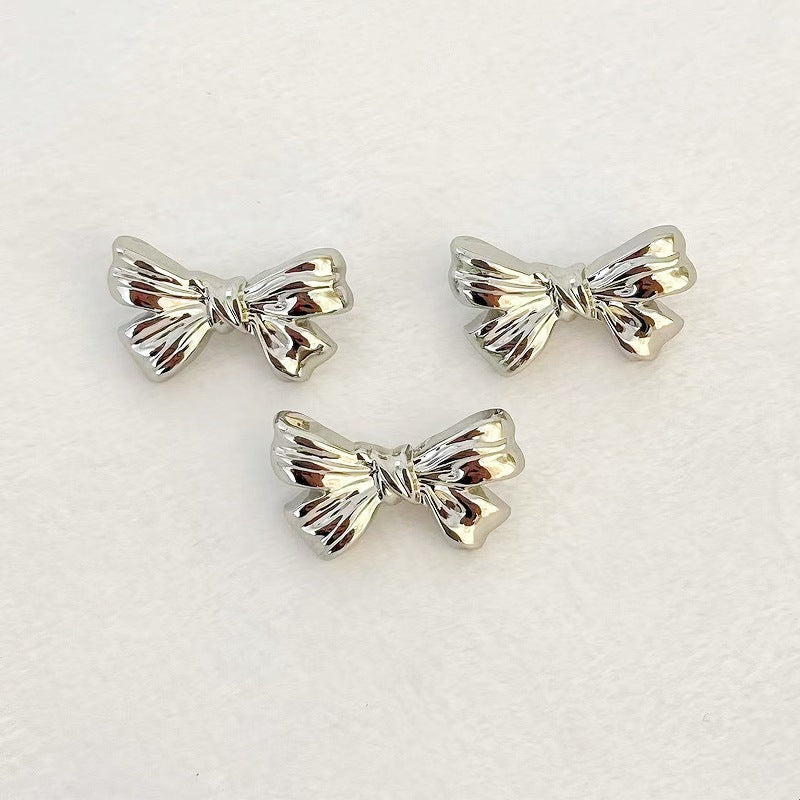 Bowknot Metal Shank Buttons for Hand Sewing 20 Pack