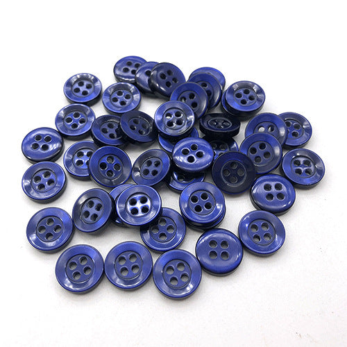 10mm Ronde 4-Gat Shirt Pareloïde Kleine Hars Knopen 270 Verpakking