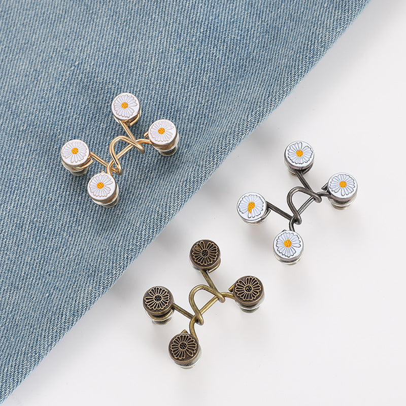 10PCS Pant Waist Tightener Adjustable Waist Buckle Jean Buttons