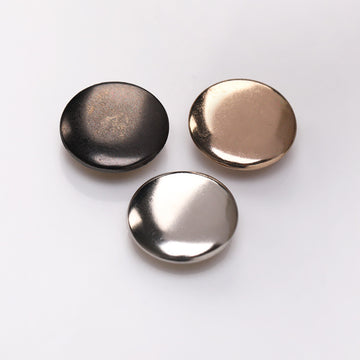 603 Copper Thin Curved Metal Snap Buttons – 20 Set for Down Jackets