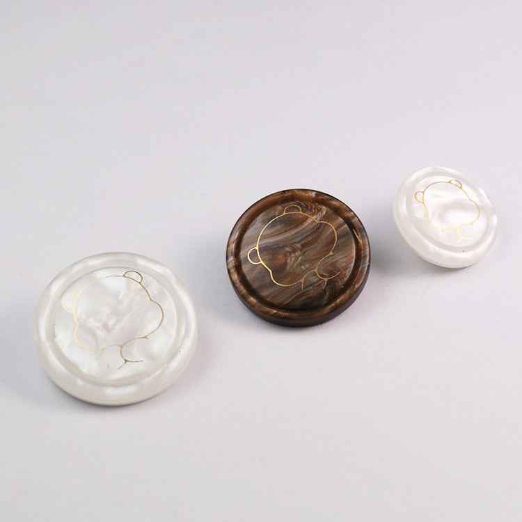 Cute Cartoon Bear Resin Shank Buttons for Pajamas 30 Pack