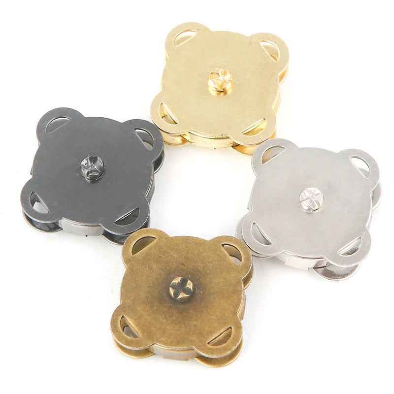 14/18mm Metal Magnetic Snap Buttons for Handmade Bags Clothing 20pcs