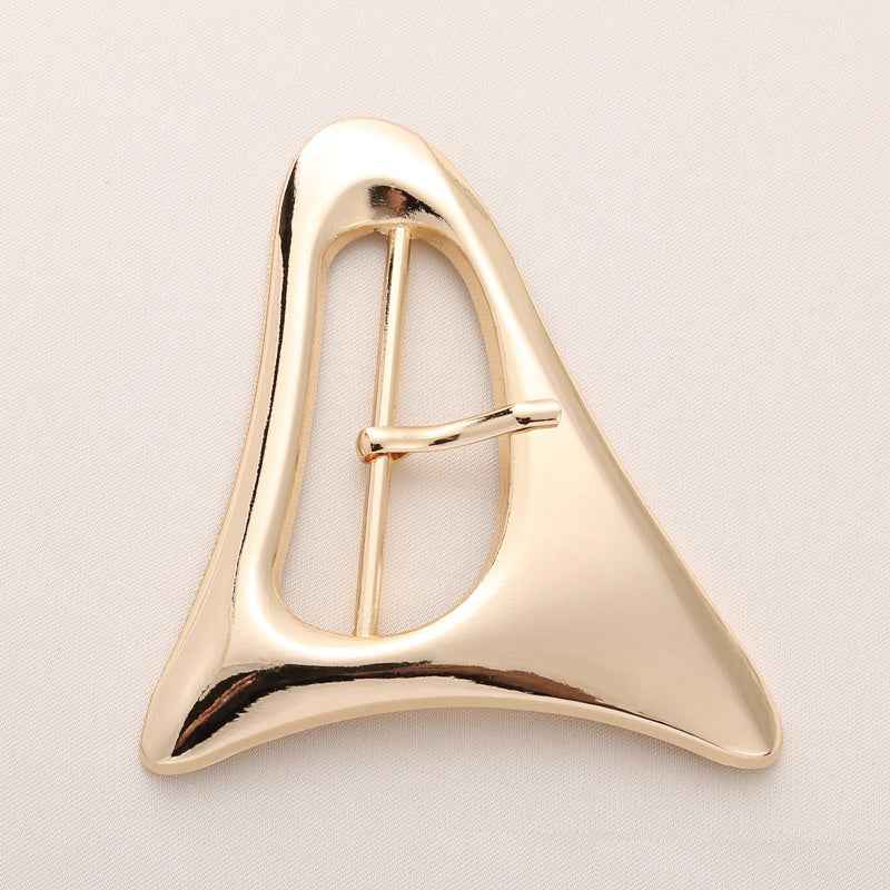 40/50mm Triangle Center Bar Buckles Metal Belt Closures 20pcs