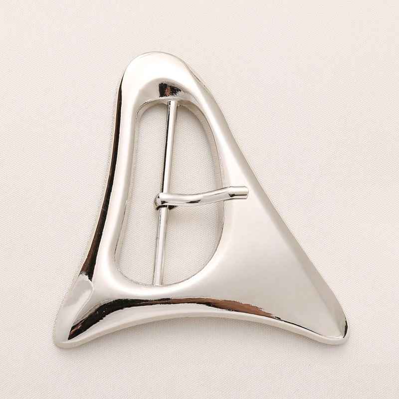 40/50mm Triangle Center Bar Buckles Metal Belt Closures 20pcs