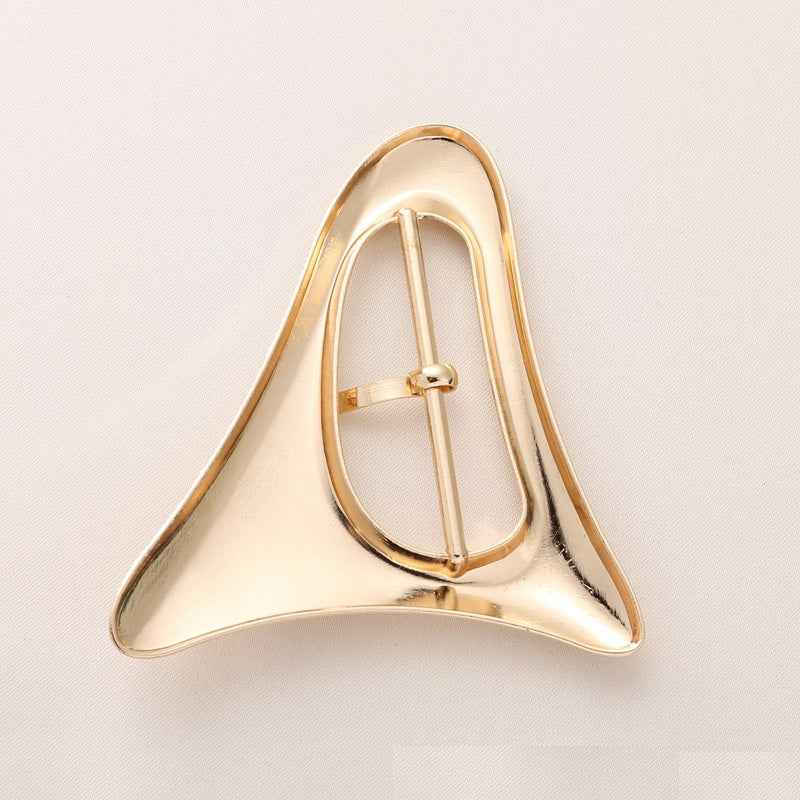 40/50mm Triangle Center Bar Buckles Metal Belt Closures 20pcs
