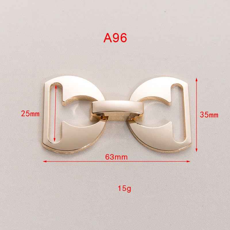 63x35mm Detachable Metal Belt Buckle Clasp for Dresses Coats 20pcs