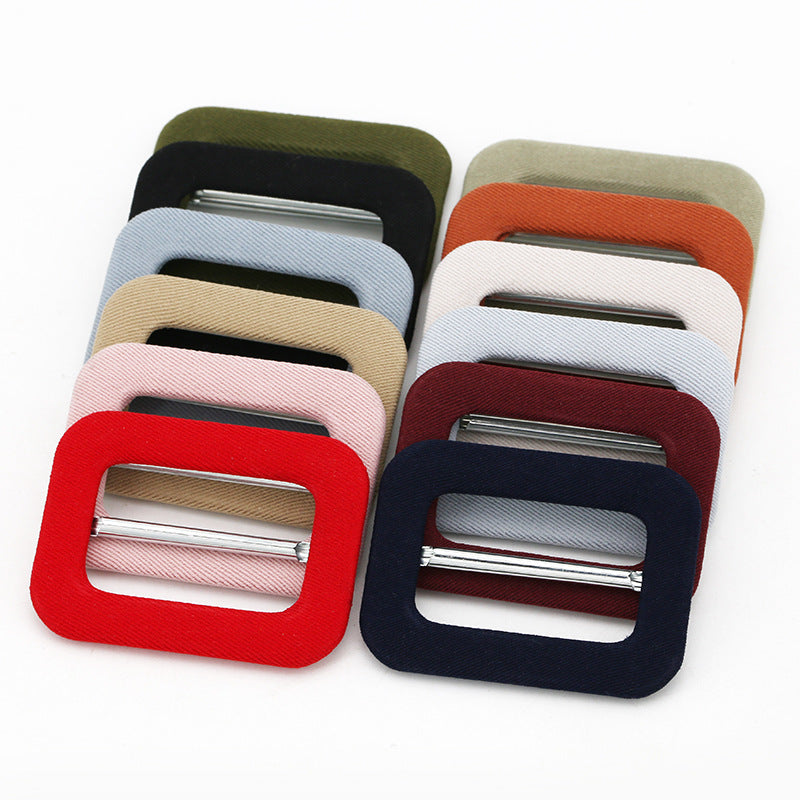 Fabric Covered Metal D-Ring Buckles,Belt Adjustment 8pcs - Lots of Buttons