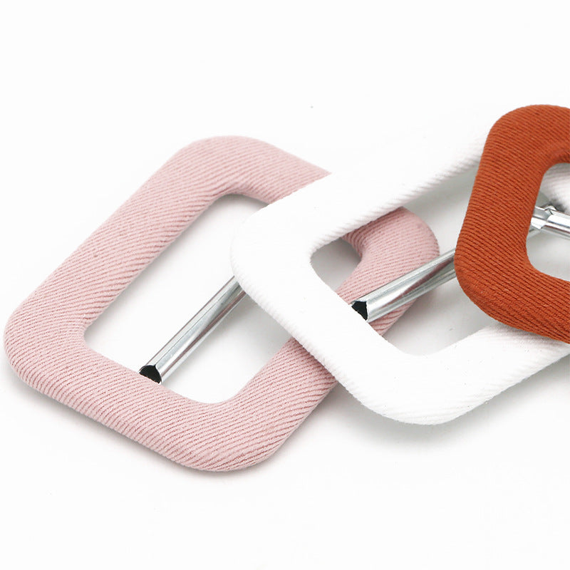 Fabric Covered Metal D-Ring Buckles,Belt Adjustment 8pcs - Lots of Buttons