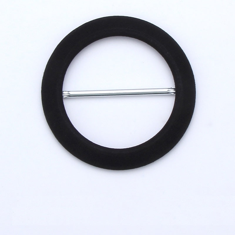 Round Fabric Covered Metal D-Ring Buckles Belt Adjustment 8pcs - Lots of Buttons