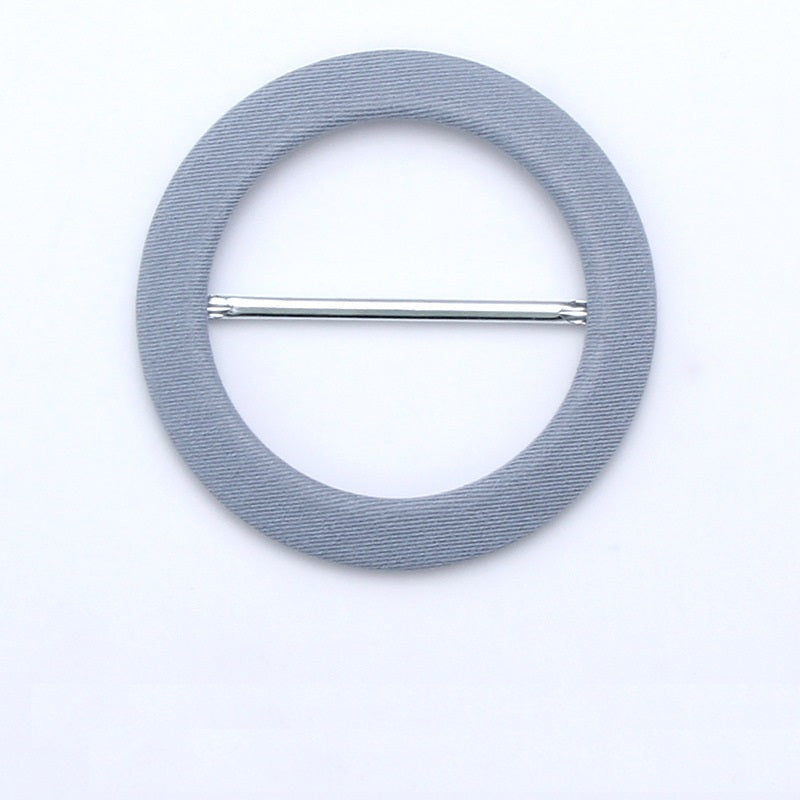Round Fabric Covered Metal D-Ring Buckles Belt Adjustment 8pcs - Lots of Buttons